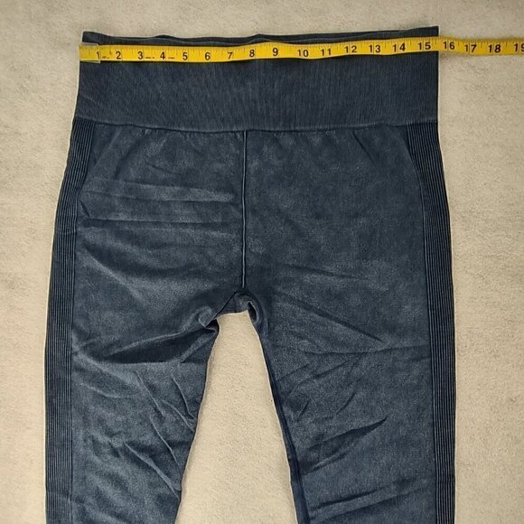 No Boundaries Blue, Waist Slimming Pull On Ankle Leggings, Capris Size XXL (19) - Picture 5 of 9